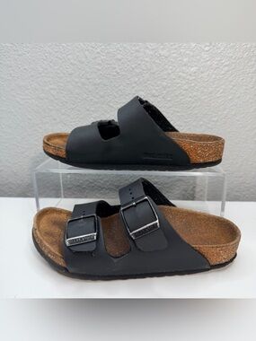 Birkenstock Arizona Unisex KIDS  Black Double Strap Sandals Size 28 US 10-10.5 T